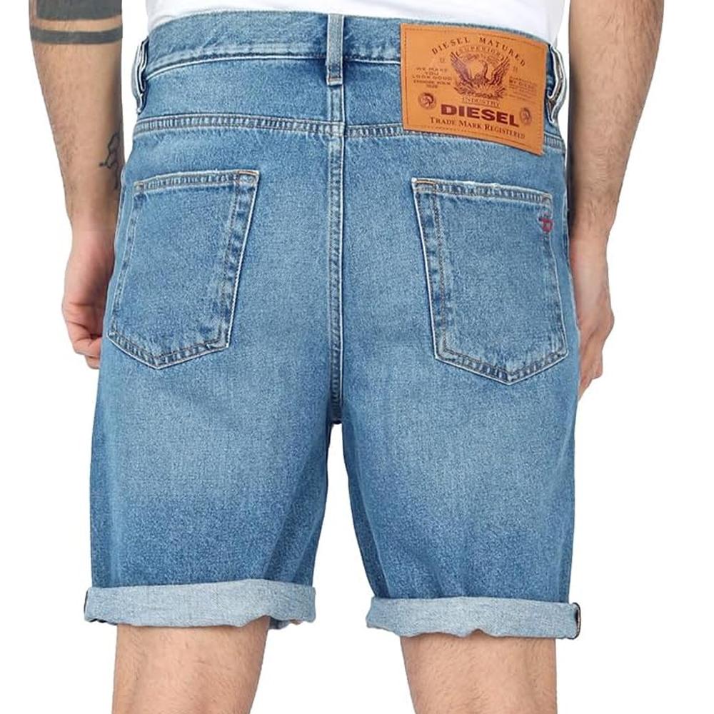 Short Bleu Homme Diesel Dtrukt vue 2