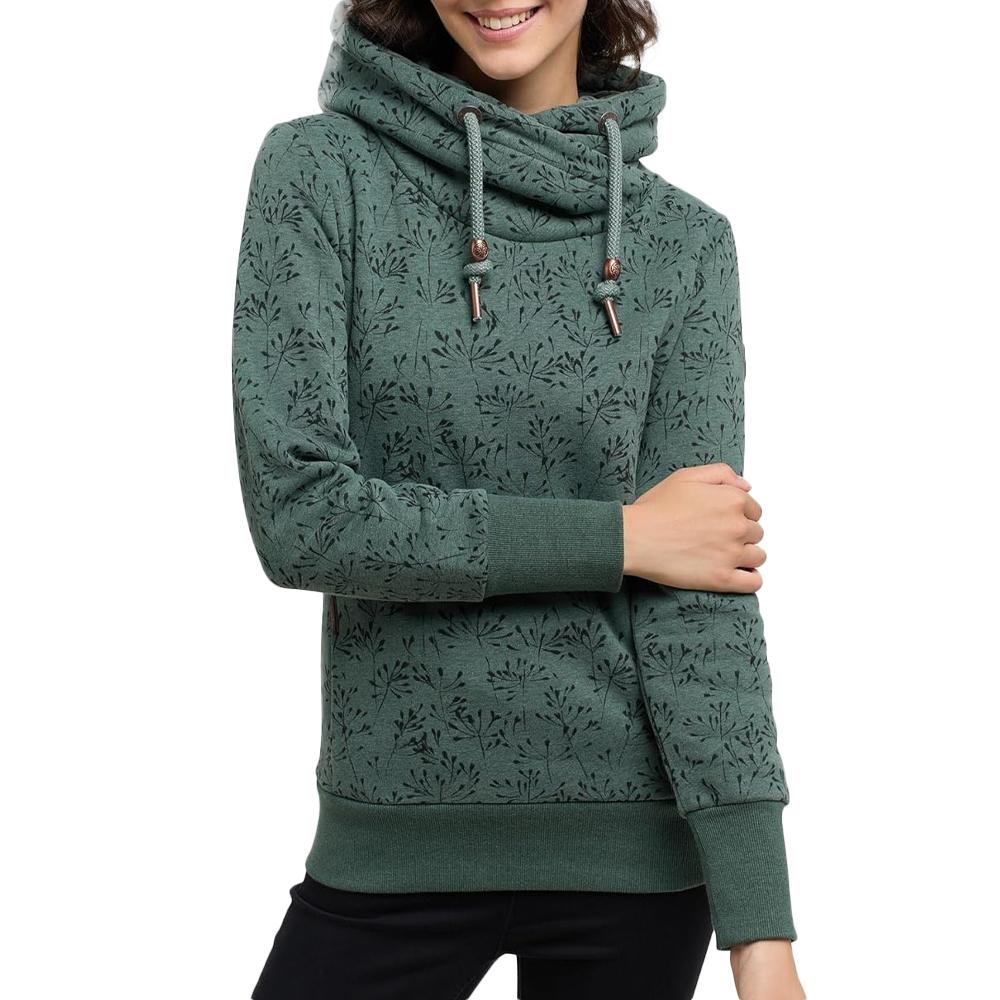 Sweat Vert Femme Ragwear Gripy Flowery pas cher