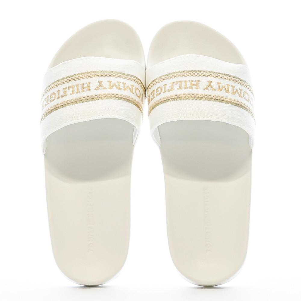 Claquettes Écru Femme Tommy Hilfiger Poolslide vue 3