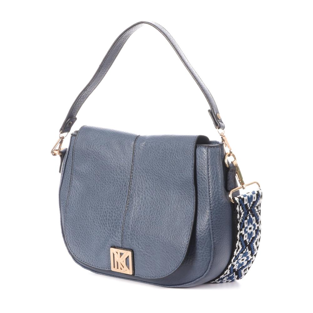 Sac à Bandoulière Bleu Femme Manoukian Rita vue 3