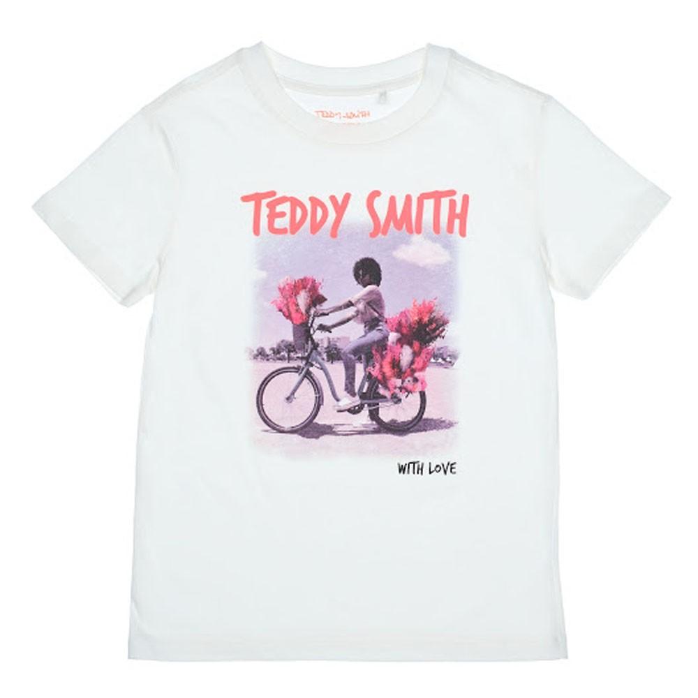 T-shirt blanc femme Teddy Smith Flow pas cher