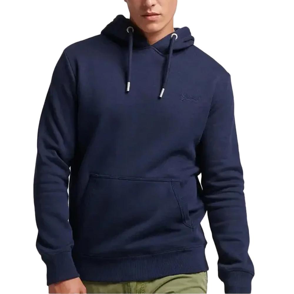 Sweat Marine Homme Superdry Essential Logo pas cher