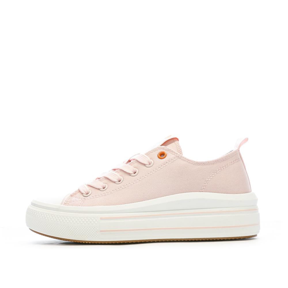 Baskets Basses Rose Femme Refresh Lona pas cher