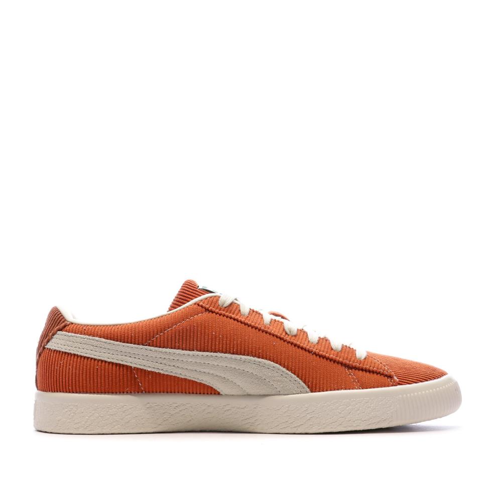 Baskets Oranges Homme Puma x Butter vue 2