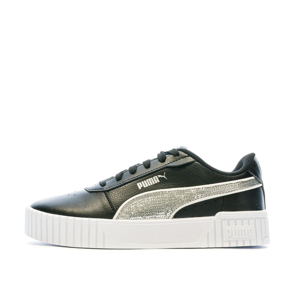 Baskets Noires/Argentés Fille Puma Carina 2.0 pas cher