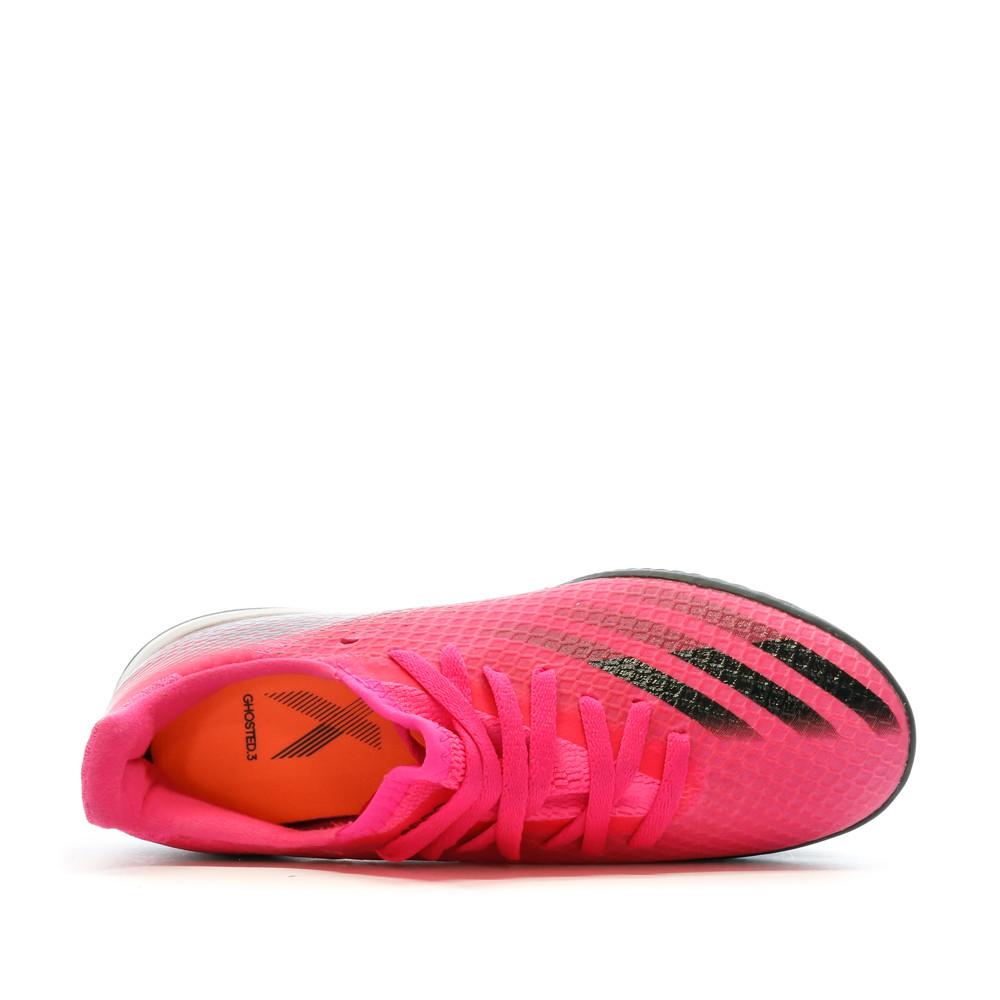 Chaussures de futsal Rose Garçon Adidas X Ghosted.3 Tf J vue 4