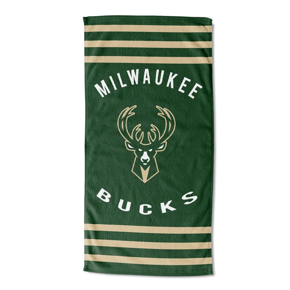 Serviette de Plage Violet/Jaune Mixte NBA Milwaukee Bucks pas cher