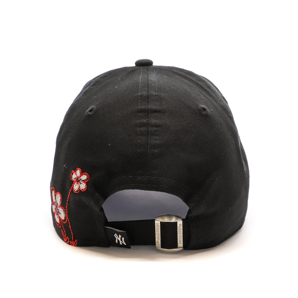 Casquette Noire Mixte New Era Flower vue 3