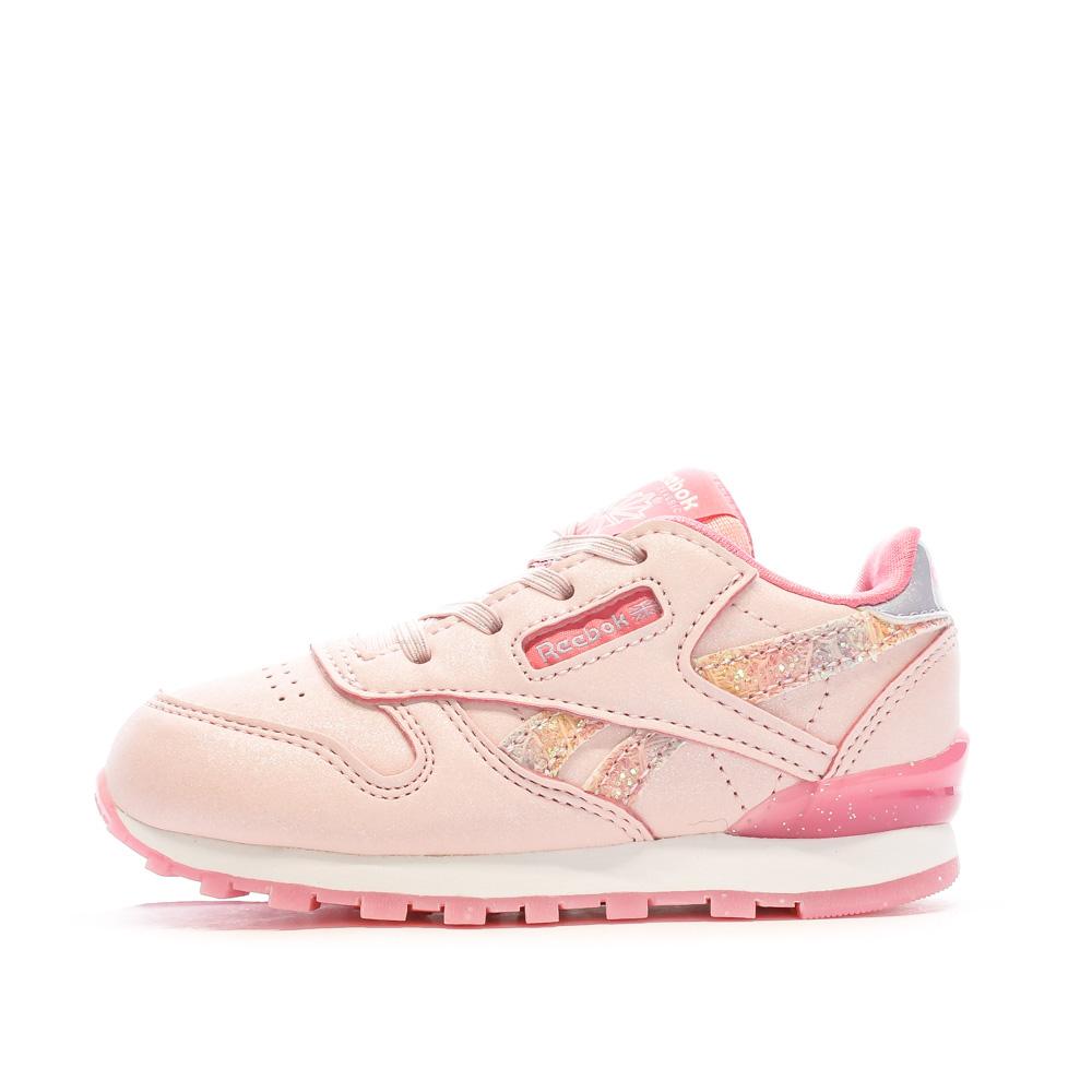 Baskets Rose Fille Reebok Classic Leather Espace des marques