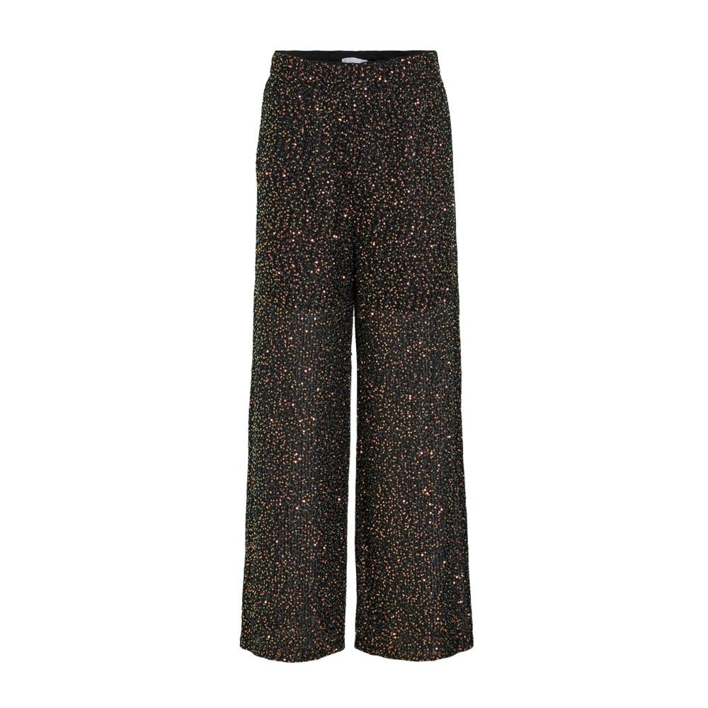 Pantalons à sequin Noir Femme Vila Viscara pas cher