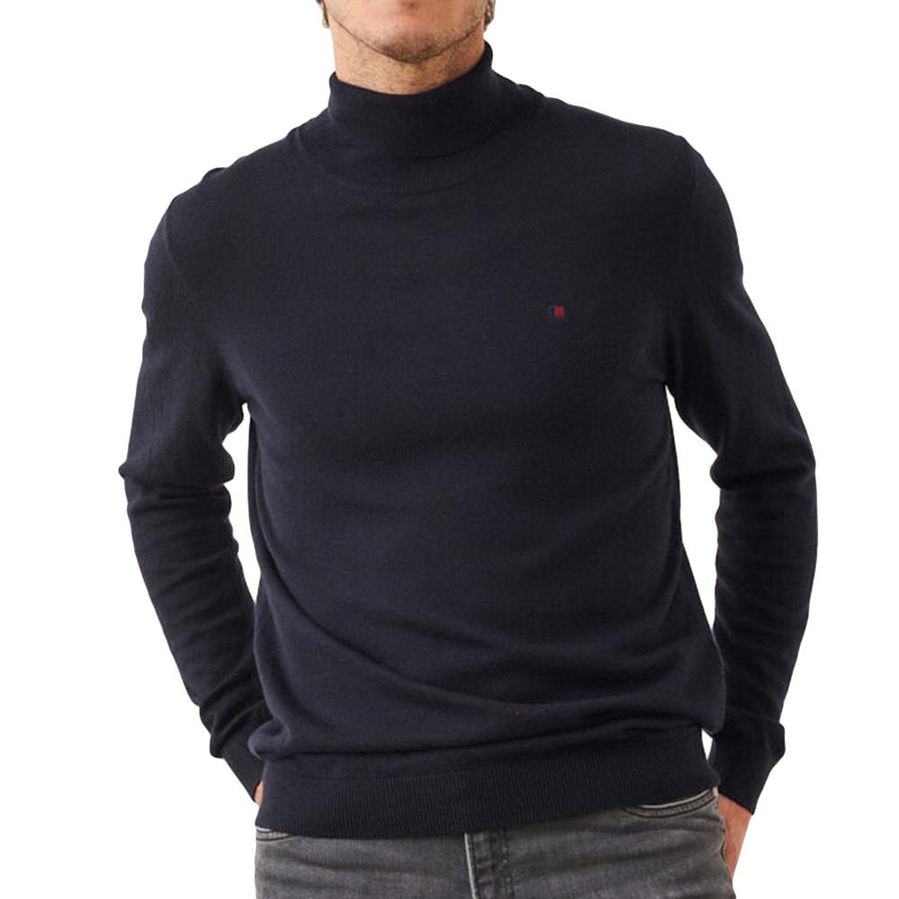 Pull col roulé Marine Homme Teddy Smith P-loki pas cher