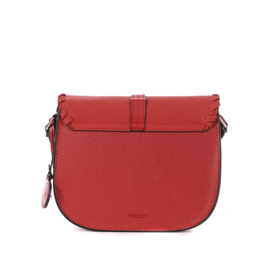 Sac bandoulière Rouge Femme Manoukian Flo vue 2