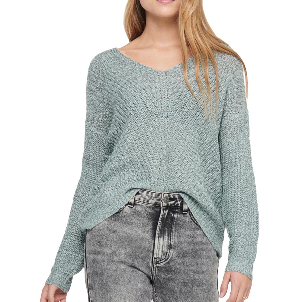 Pull Vert Clair Femme Jacqueline de Yong MEGAN pas cher