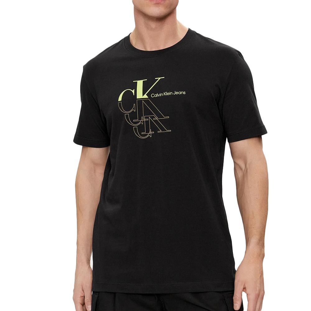 T-shirt Noir Homme Calvin Klein Jeans Echo Graphi pas cher