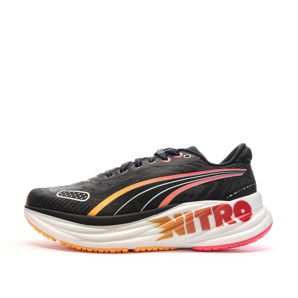 Chaussures de running Noires/Orange Femme Puma Magnify Nitro 2 pas cher