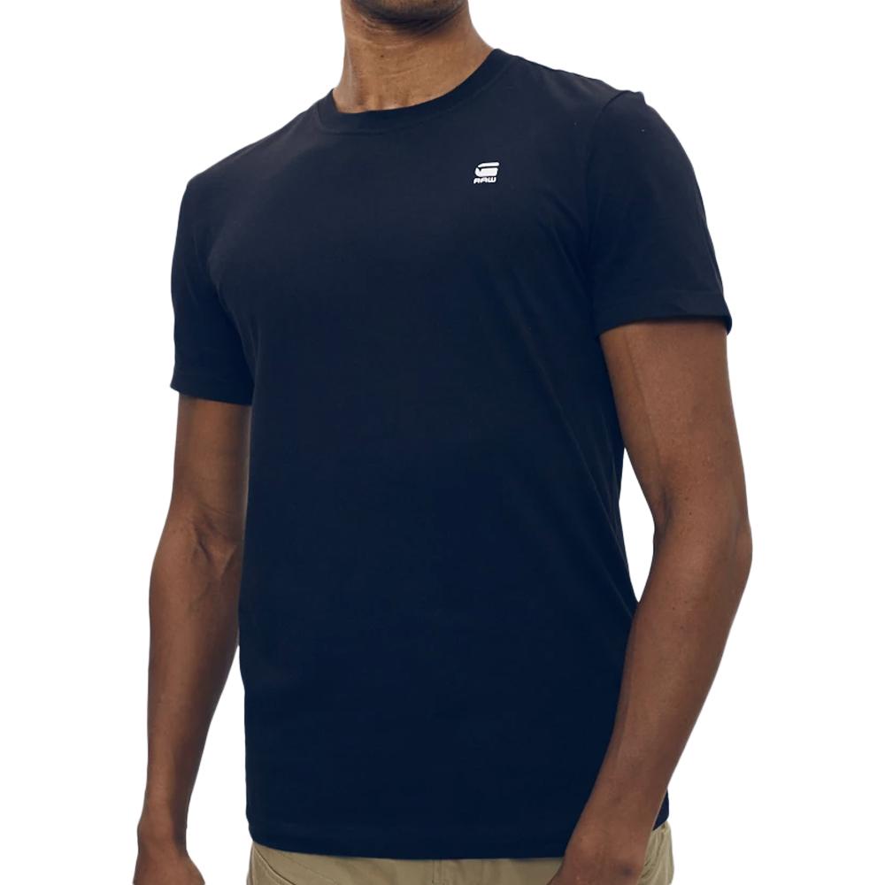 T-shirt Marine Homme G-Star Raw D25949 pas cher