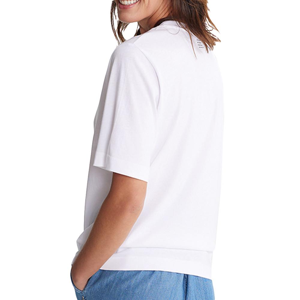 T-shirt Blanc Femme TBS Emely vue 2