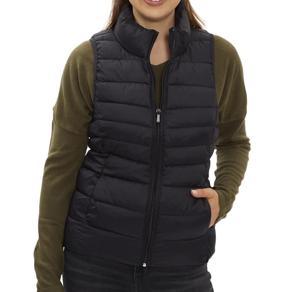 Doudoune Sans Manches Noir Femme Only Quilted pas cher