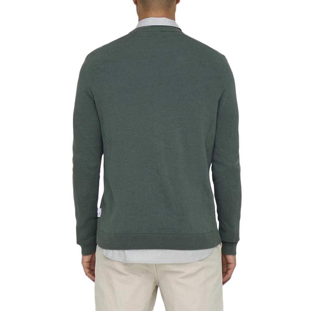 Pull Vert Homme Only & Sons 12Solid vue 2