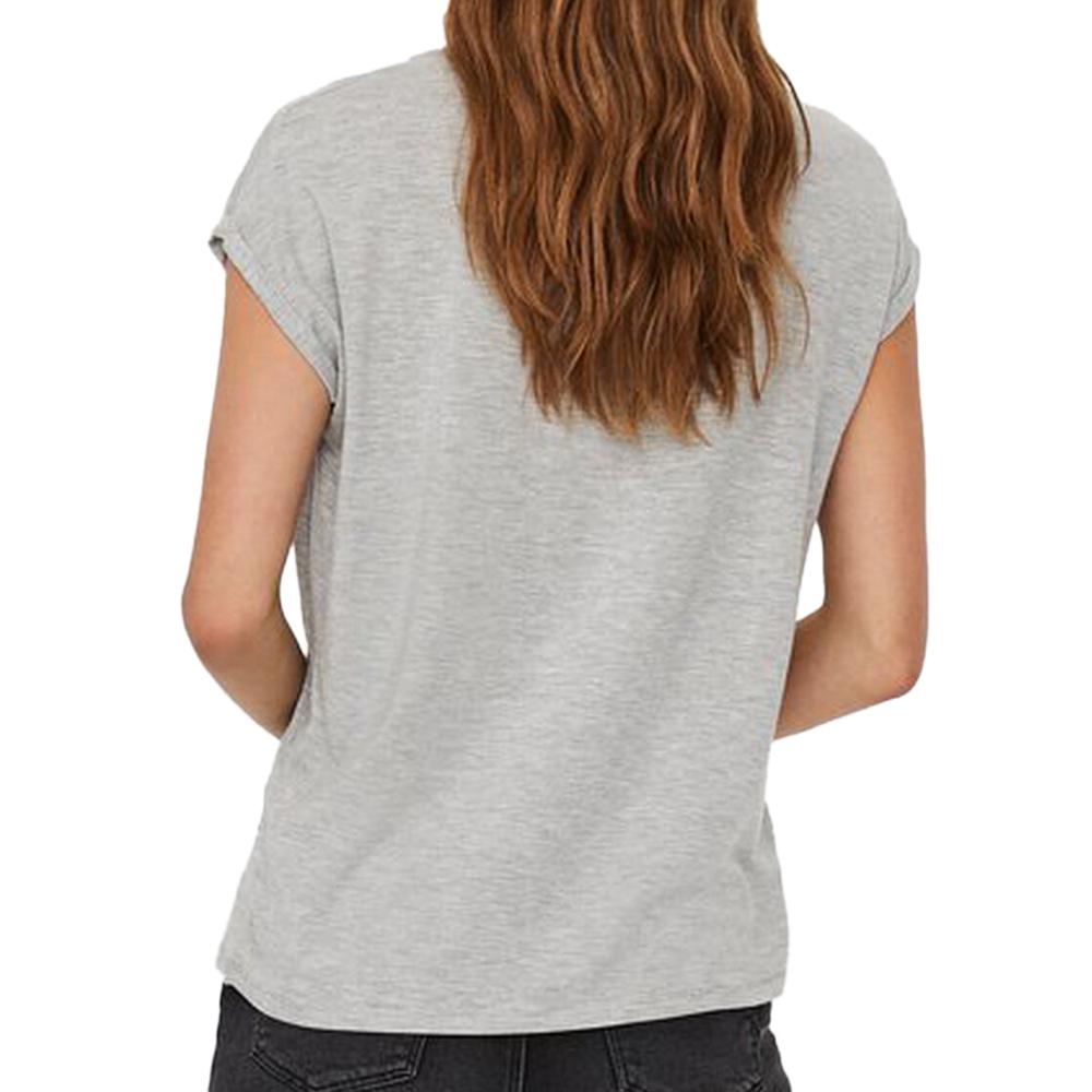 T-shirt Gris Femme Aware Vero Moda Ava vue 2