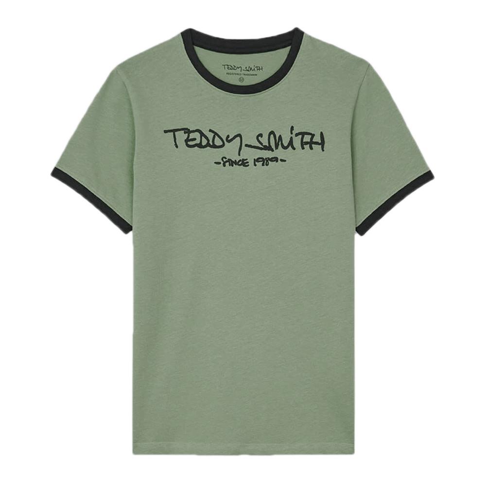 T-shirt Vert Garçon Teddy Smith Ticlass3 pas cher