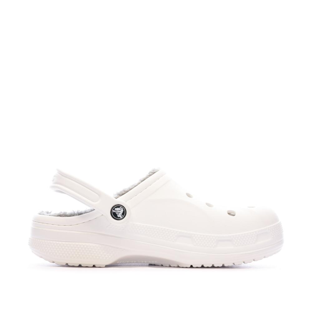 Sandales Crocs Blanches Mixte Baya Lined Clog vue 2