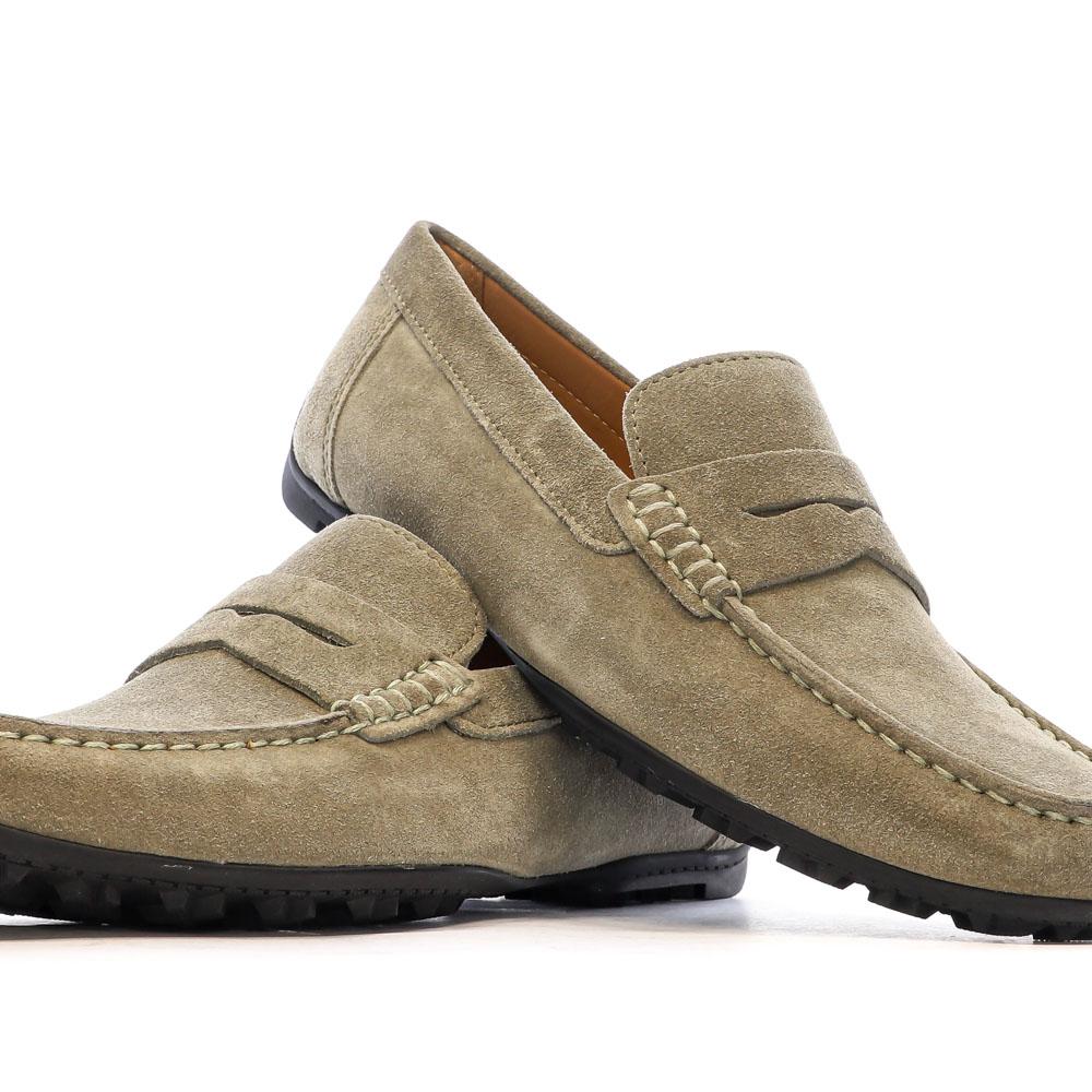 Mocassins Beige Homme Geox Kosmopolis vue 7