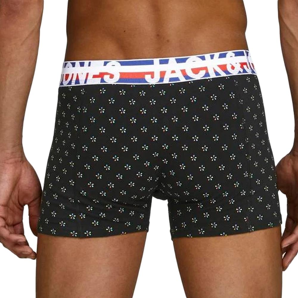 X3 Boxers Noir/Marine Homme Jack & Jones Trunks 3 vue 3