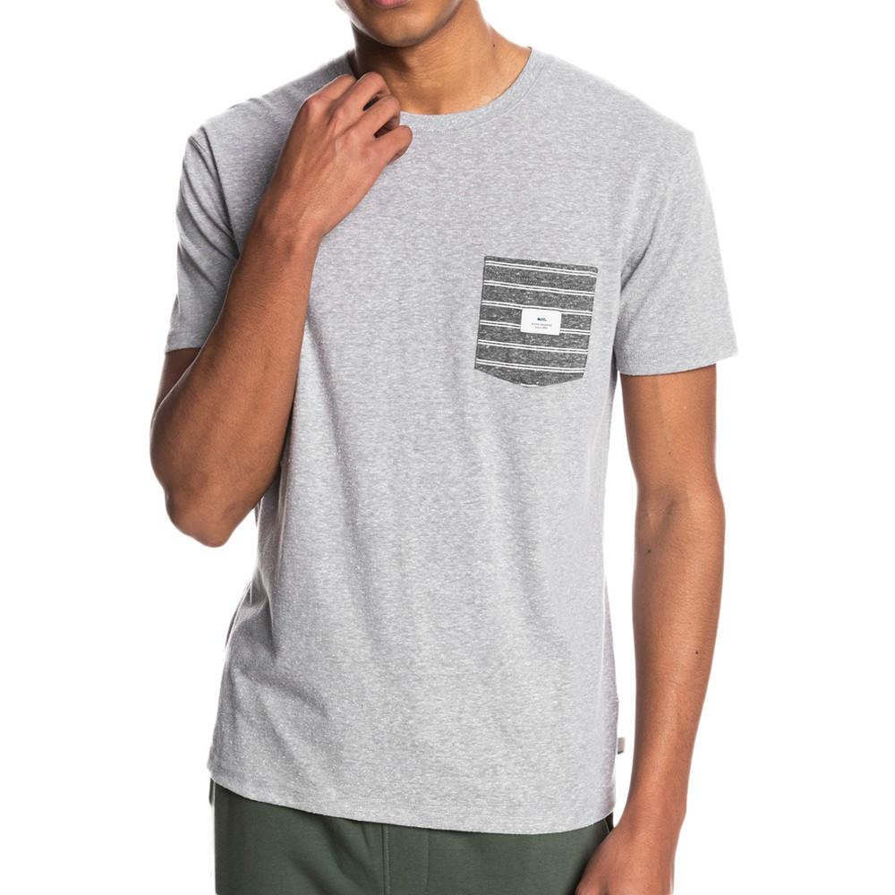 T-shirt Gris Homme Quiksilver Retro pas cher