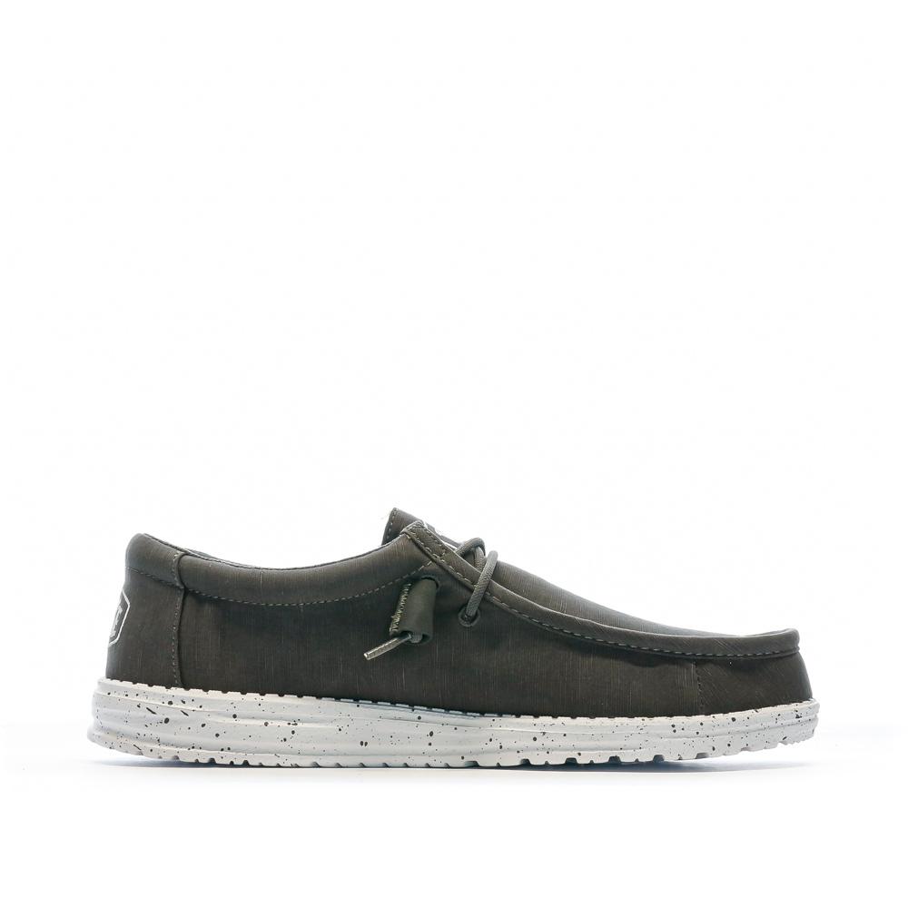 Chaussures Gris Homme Hey Dude Wally Slub Canvas vue 2