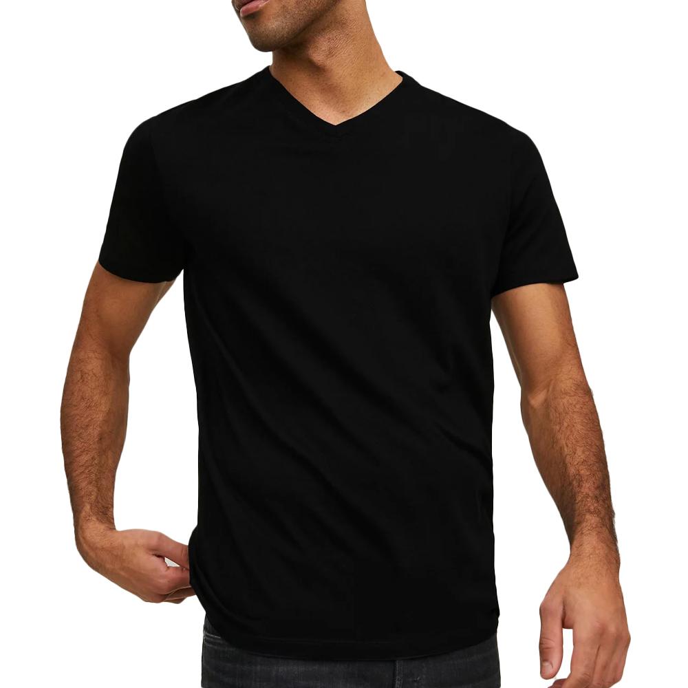 T-shirt Noir Homme Jack & Jones Basic V pas cher