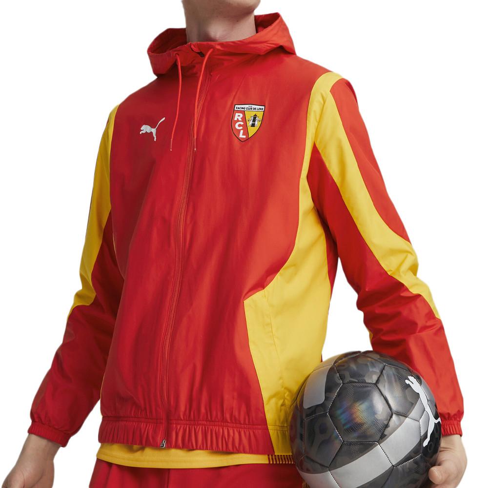 RCL Veste Rouge/Jaune Homme foot Puma 23/24 pas cher