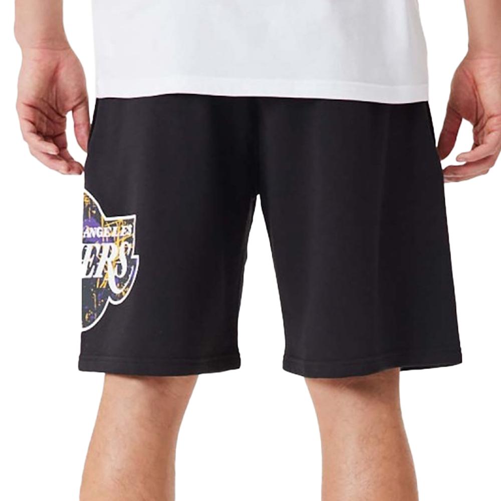 Short Noir Homme New Era Nba LOS ANGELES LAKERS vue 2