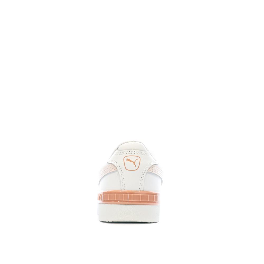 Baskets Blanches/Rose Femme Puma Jada vue 3