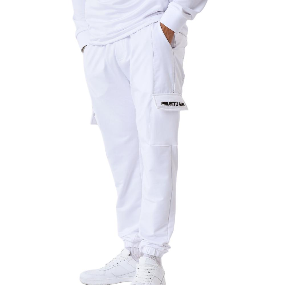 Jogging Blanc Homme Project X Paris Cargo pas cher