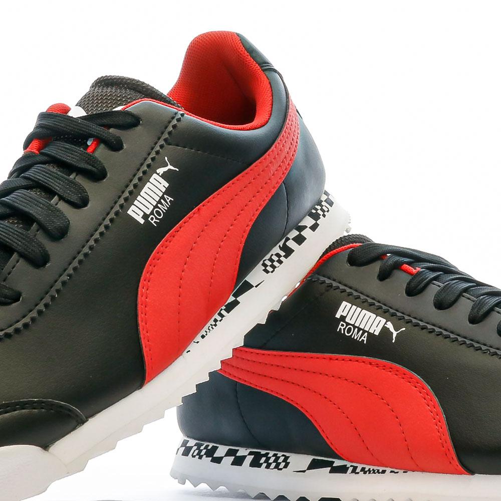 Baskets Noire/Rouge Homme Puma Ferrari Race Roma vue 7