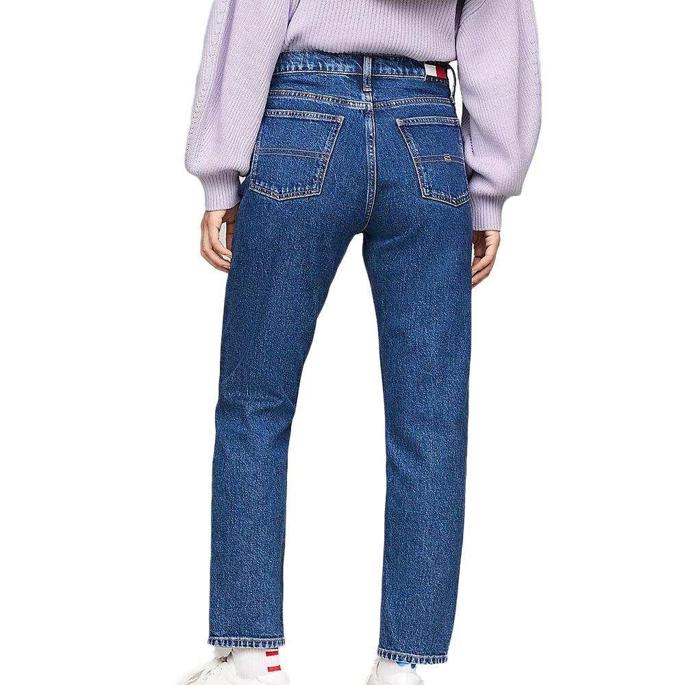 Jean Droit Bleu Brut Femme Tommy Hilfiger Izzie vue 2