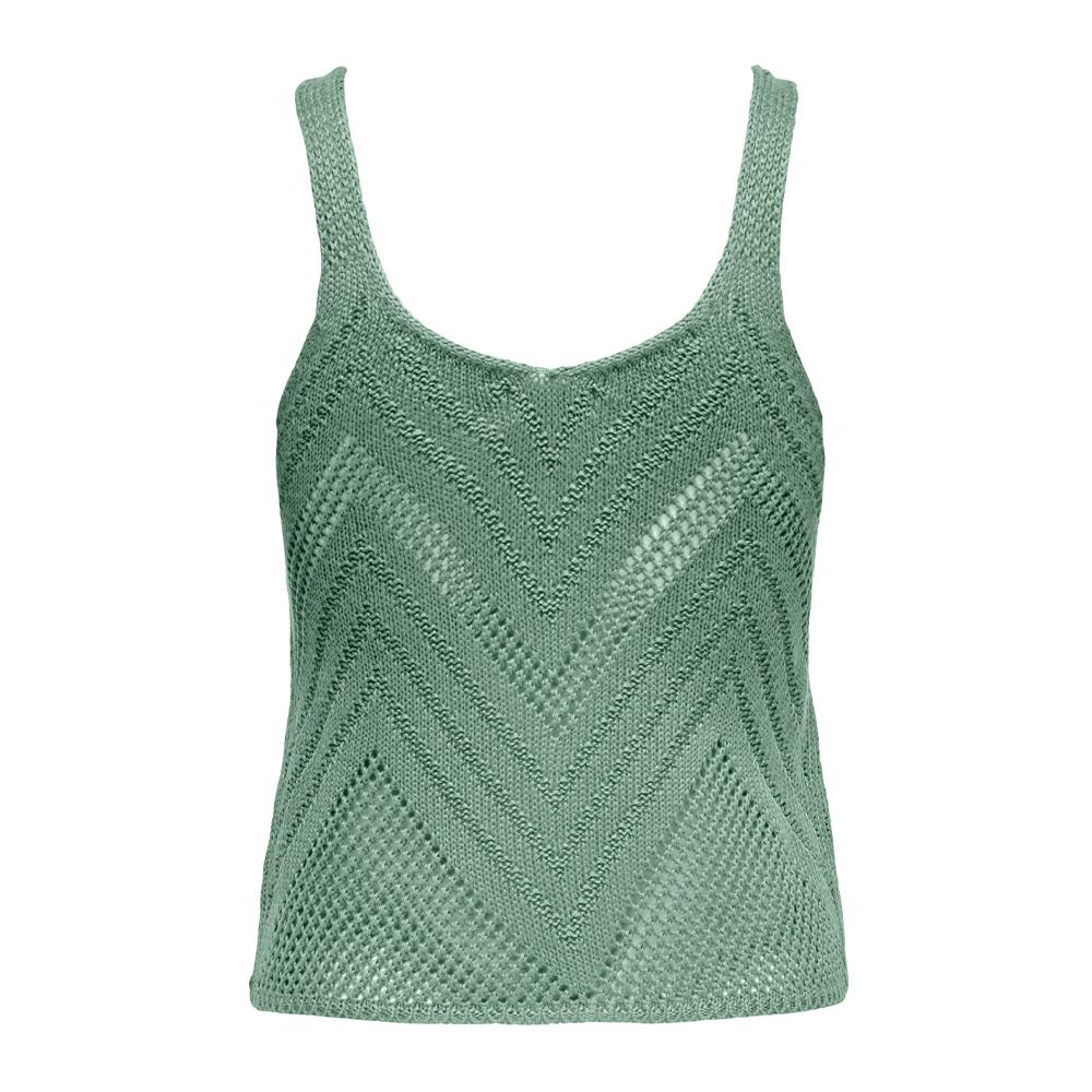 Top Crochet Vert Femme Jdy 15226348 vue 2