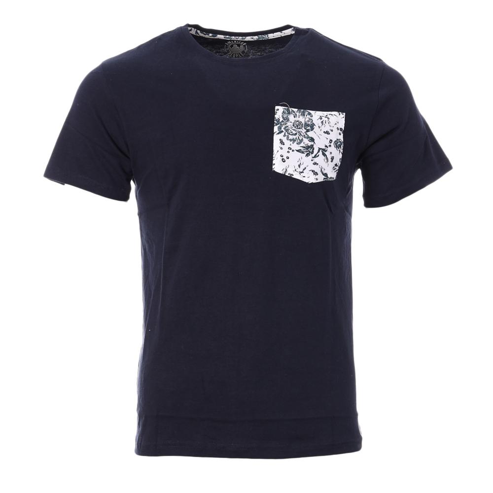 T-Shirt Blanc/Bleu Homme American People Tips pas cher