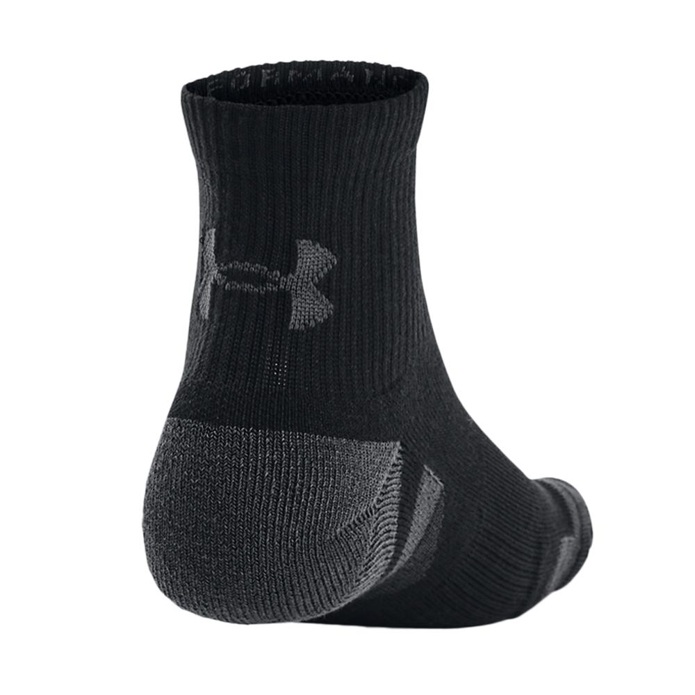 x3 Paires de Chaussettes Noires Homme Under Armour Performance Tech vue 2