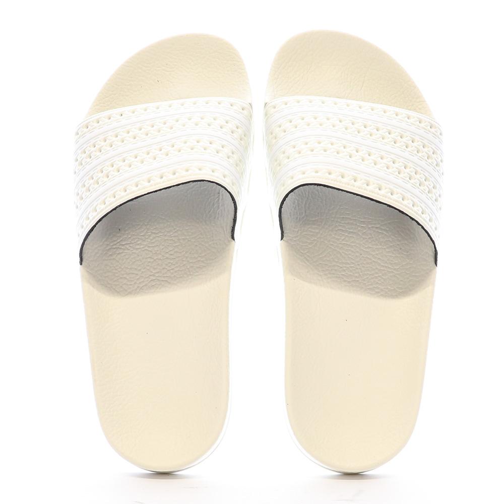 Claquettes Écru Femme Adidas Adilette IE9619 vue 3