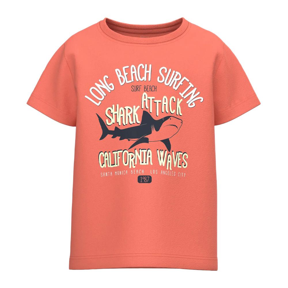 T-shirt Orange Garçon Name it Vagno pas cher