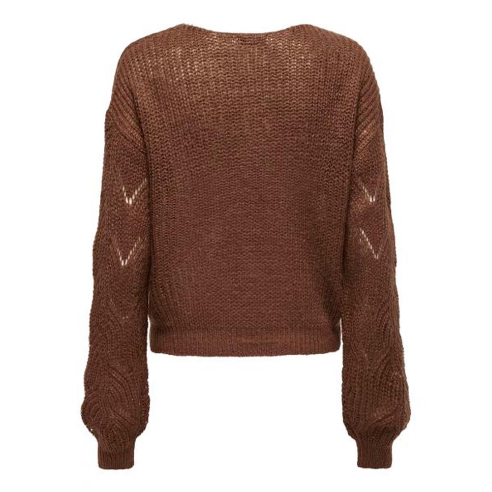 Pull Marron Femme JDY Structure vue 2