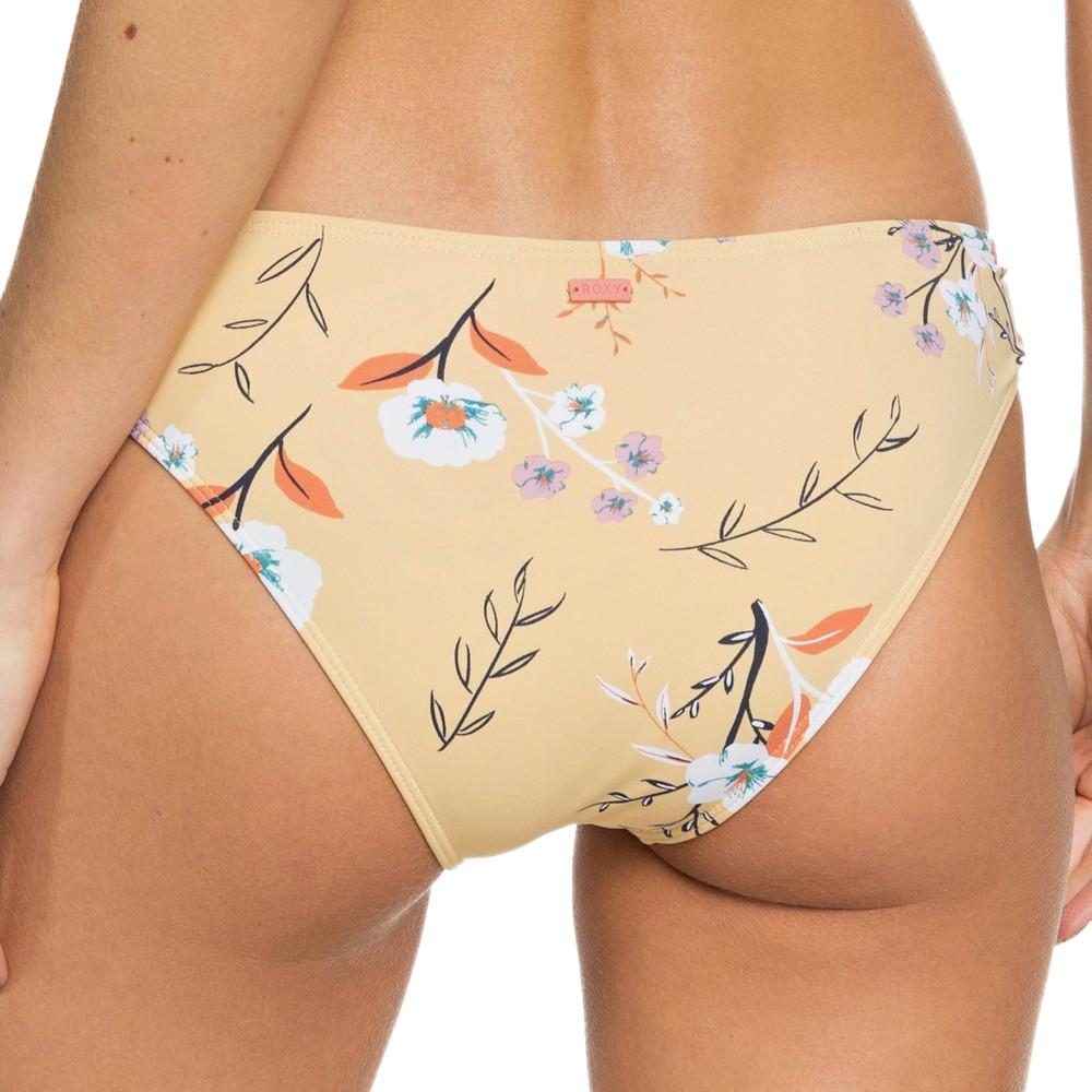 Bas de Bikini Jaune à fleurs Femme Roxy Lahaina Bay vue 2