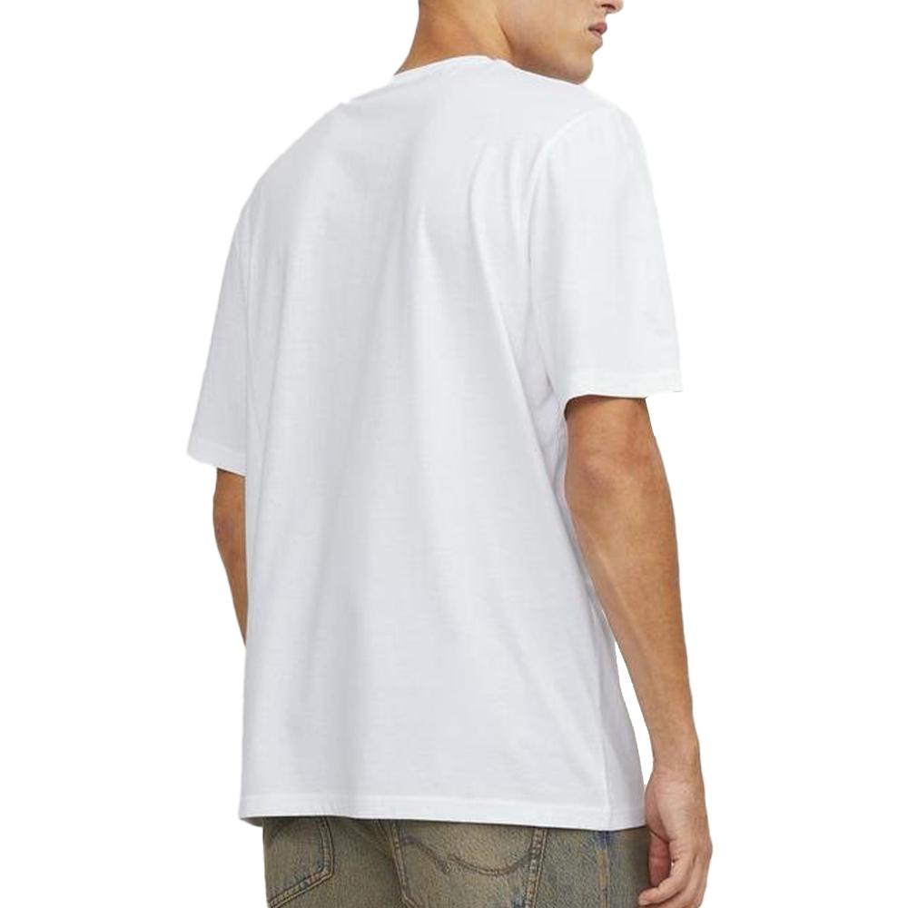 T-shirt Blanc Homme Jack & Jones Heavens vue 2