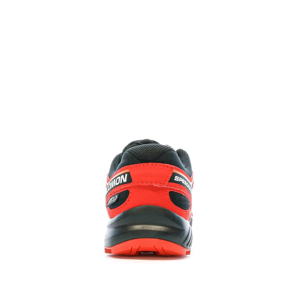 Chaussures de Trail Noir/Rouge Junior Garçon Salomon Speedcross vue 3