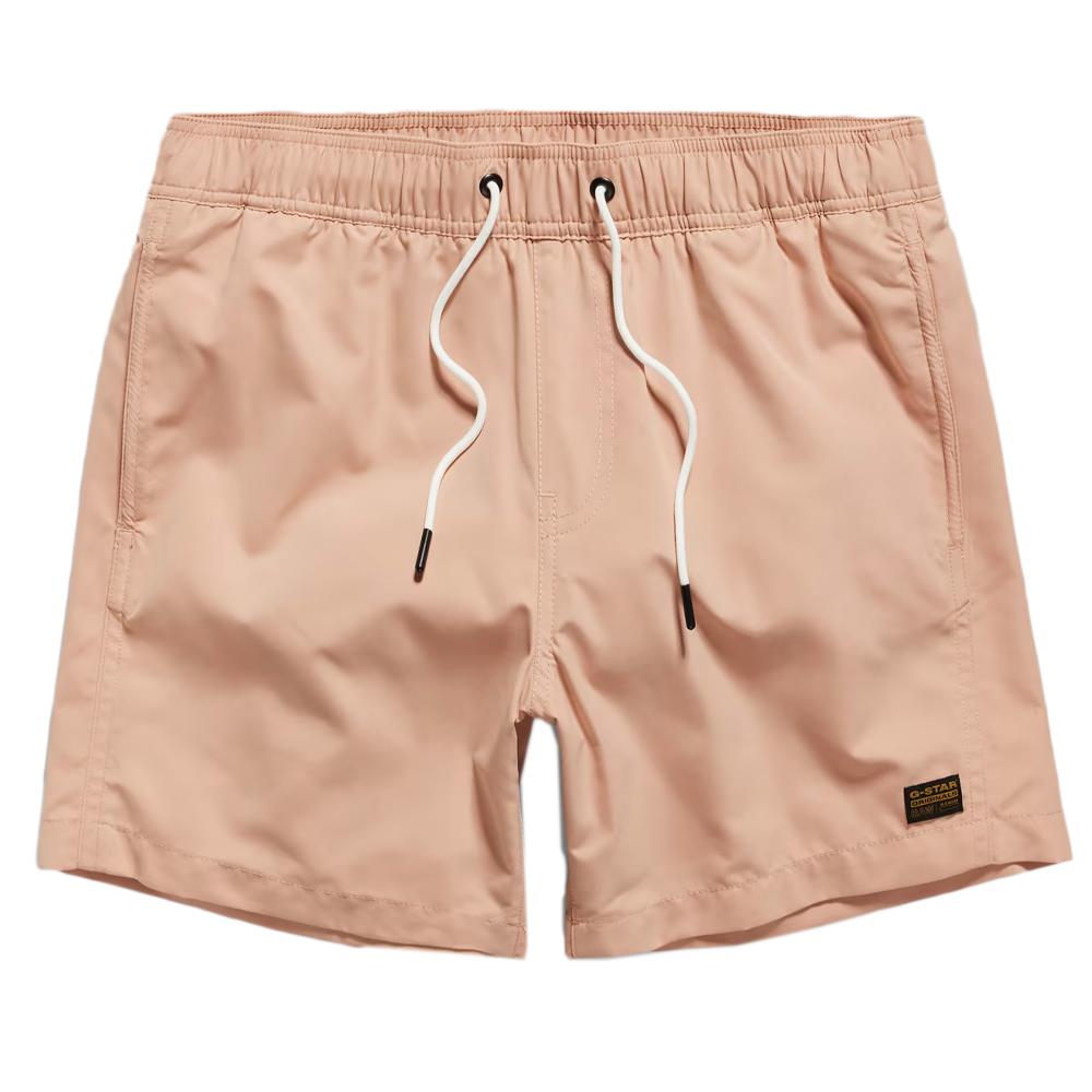 Short de bain Rose G-Star Raw Homme Dirik Solid pas cher