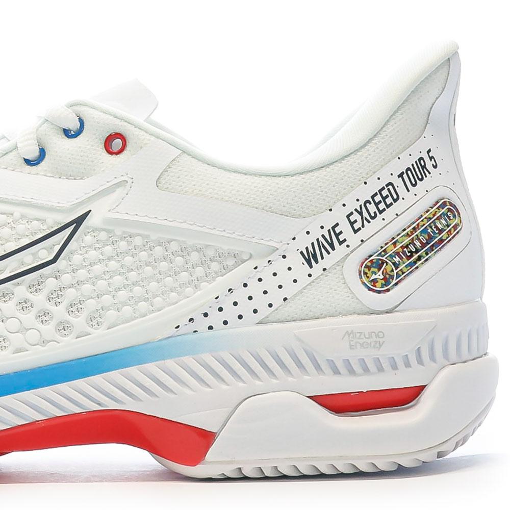 Chaussures de tennis Blanc/Bleu Homme Mizuno Wave Exceed vue 7