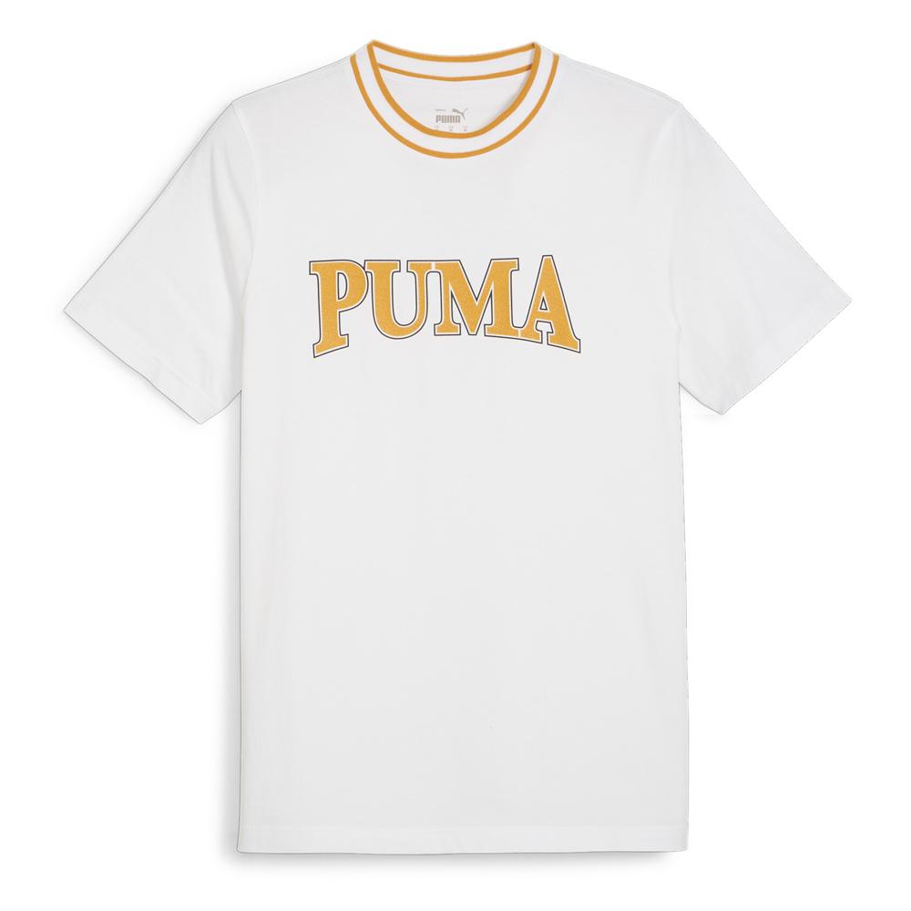 T-shirt Blanc/Jaune Homme Puma Squad Big Graph pas cher