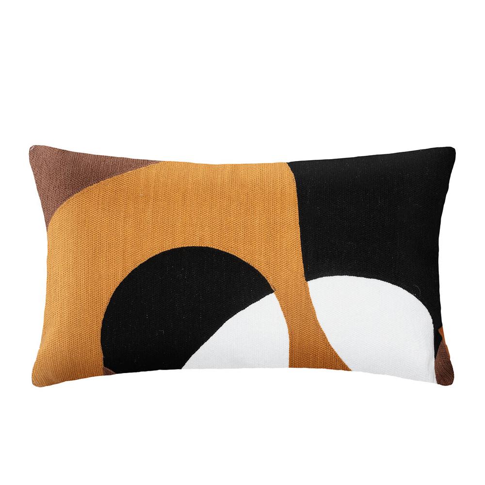 Coussin Noire/Orange Atmosphera Hary pas cher